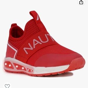 Nautica Light Up Flashing Sneaker Athletic Running Shoes Bungee/Slip-on Size 11
